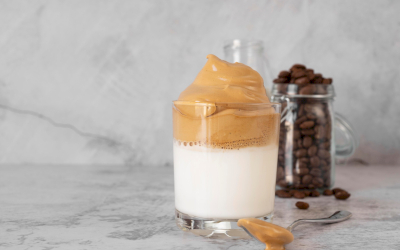 Ice Dalgona Coffee Latte